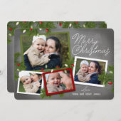 クリスマスライト |クリスマスフォトカード シーズンカード (正面/裏面)