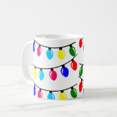 クリスマスライト コーヒーマグカップ (正面左)