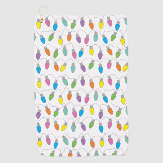 クリスマスライト ゴルフタオル