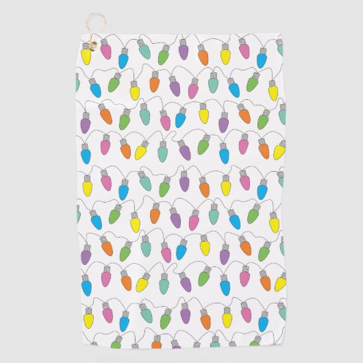 クリスマスライト ゴルフタオル (正面)