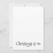 クリスマスライト シーズンカード (裏面)