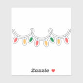 クリスマスライト シール (シート)