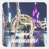 クリスマスライト スクエアシール (正面)