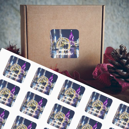 クリスマスライト スクエアシール