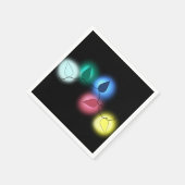 クリスマスライト スタンダードカクテルナプキン (角)