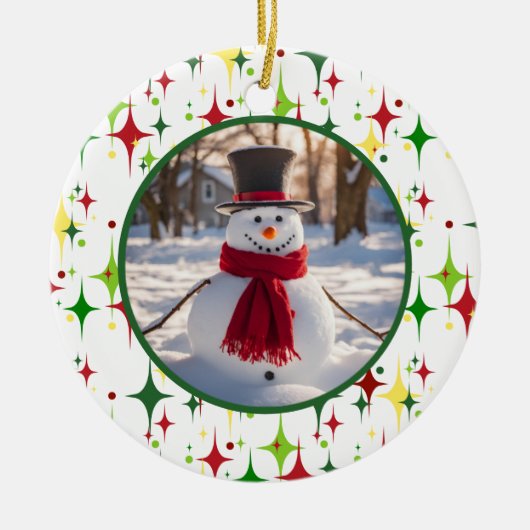 クリスマスライト セラミックオーナメント (正面)