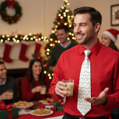 クリスマスライト ネクタイ