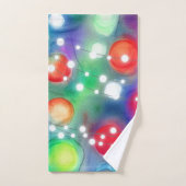 クリスマスライト バスタオルセット (ハンドタオル)