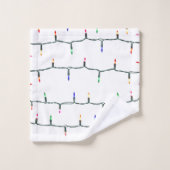 クリスマスライト バスタオルセット (ウォッシュタオル)