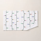 クリスマスライト バスタオルセット (ハンドタオル)