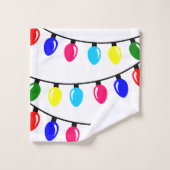 クリスマスライト バスタオルセット (ウォッシュタオル)