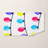 クリスマスライト バスタオルセット (ハンドタオル)