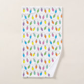 クリスマスライト バスタオルセット (ハンドタオル)