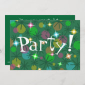 クリスマスライト「パーティー!」の招待 招待状 (正面/裏面)