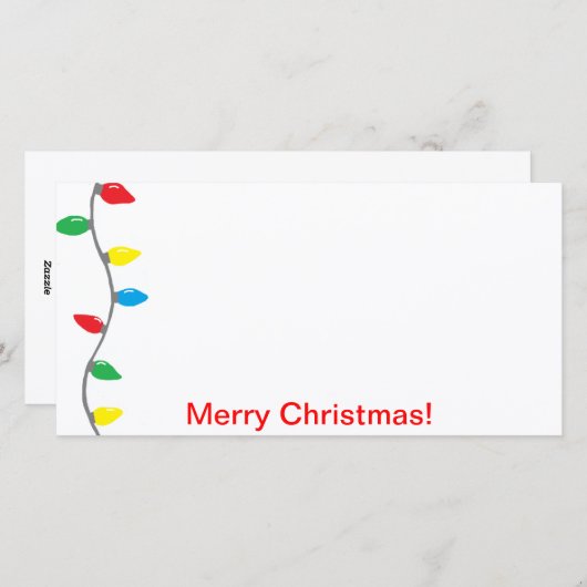 「クリスマスライト」フォトカード シーズンカード (正面/裏面)