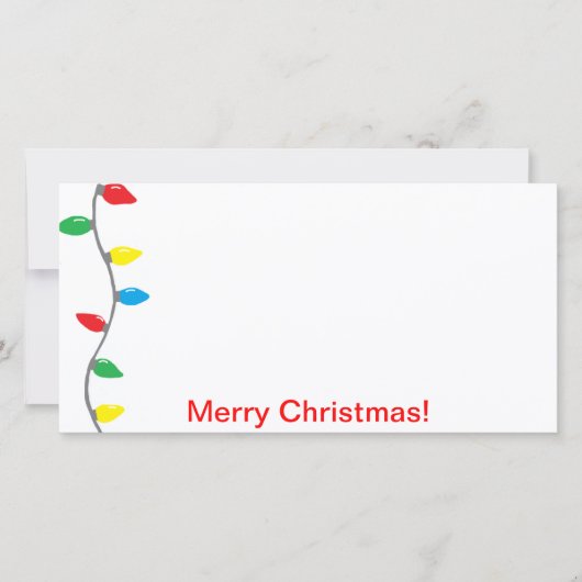 「クリスマスライト」フォトカード シーズンカード (正面)