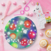 クリスマスライト ペーパープレート (パーティー)