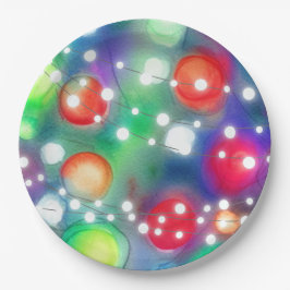 クリスマスライト ペーパープレート