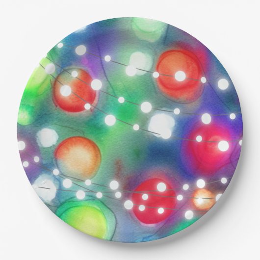 クリスマスライト ペーパープレート (正面)