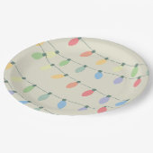 クリスマスライト ペーパープレート (アングル)