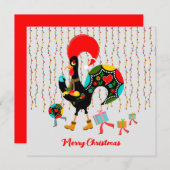 クリスマスライト、ボーブル、プレゼント、オンドリ (正面/裏面)