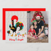 クリスマスライト、ボーブル、プレゼント、オンドリ (正面/裏面)