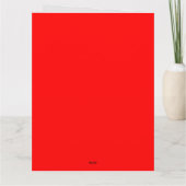 クリスマスライト、ボーブル、プレゼント、オンドリ カード (裏面)