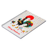 クリスマスライト、ボーブル、プレゼント、オンドリ ノートブック (左側)