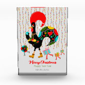 クリスマスライト、ボーブル、プレゼント、オンドリ フォトブロック (正面)