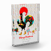 クリスマスライト、ボーブル、プレゼント、オンドリ フォトブロック (左)