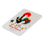 クリスマスライト、ボーブル、プレゼント、オンドリ マグネット (左側)