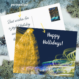 クリスマスライト ポストカード