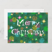 クリスマスライト「メリークリスマス」のはがき シーズンポストカード (正面/裏面)