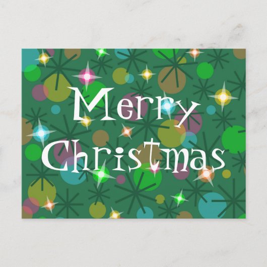 クリスマスライト「メリークリスマス」のはがき シーズンポストカード (正面)