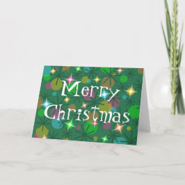 クリスマスライト「メリークリスマス」カードフロント文字 シーズンカード