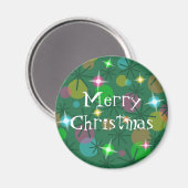クリスマスライト「メリークリスマス」冷蔵庫用マグネット マグネット (正面/裏面)