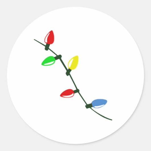 クリスマスライト ラウンドシール (正面)