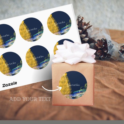 クリスマスライト ラウンドシール