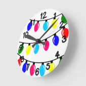 クリスマスライト ラウンド壁時計 (傾斜)