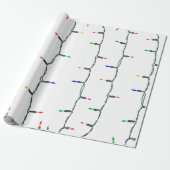 クリスマスライト ラッピングペーパー (アンロールド)