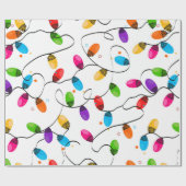 クリスマスライト ラッピングペーパー (フラット)