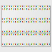 クリスマスライト ラッピングペーパー (フラット)