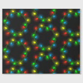 クリスマスライト ラッピングペーパー (フラット)