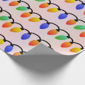 クリスマスライト ラッピングペーパー (角)