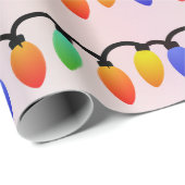 クリスマスライト ラッピングペーパー (ロールコーナー)