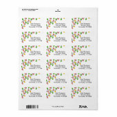 クリスマスライト ラベル (フルシート)