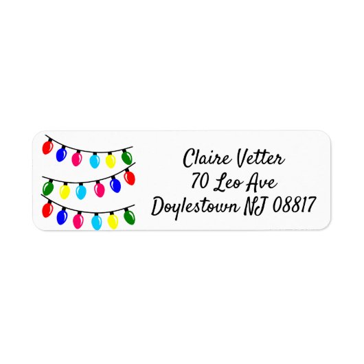 クリスマスライト ラベル (正面)