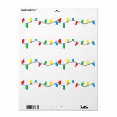 「クリスマスライト」ラベル ラベル (フルシート)