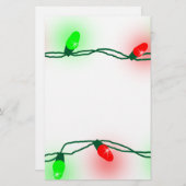 クリスマスライト 便箋 (正面/裏面)