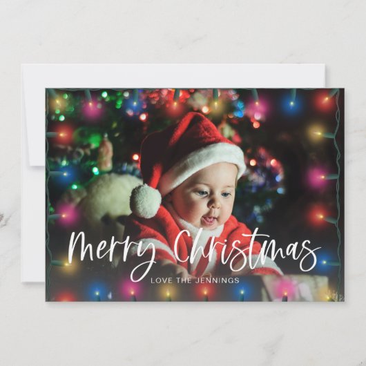 クリスマスライト&写真 (正面)